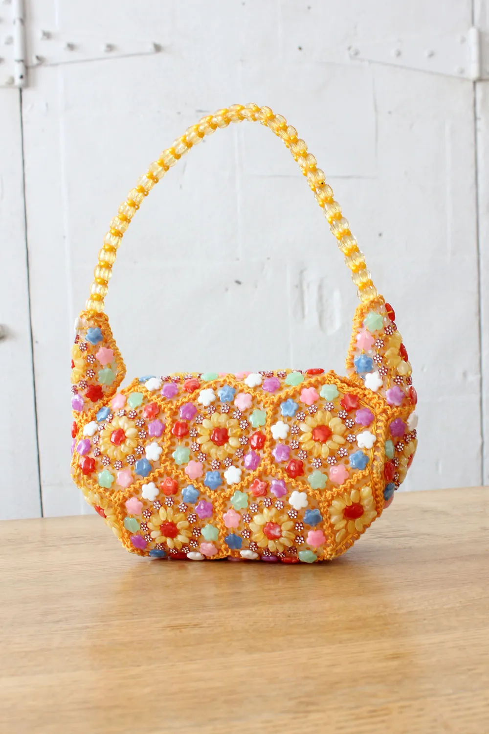 Apricot Embellished Party Purse