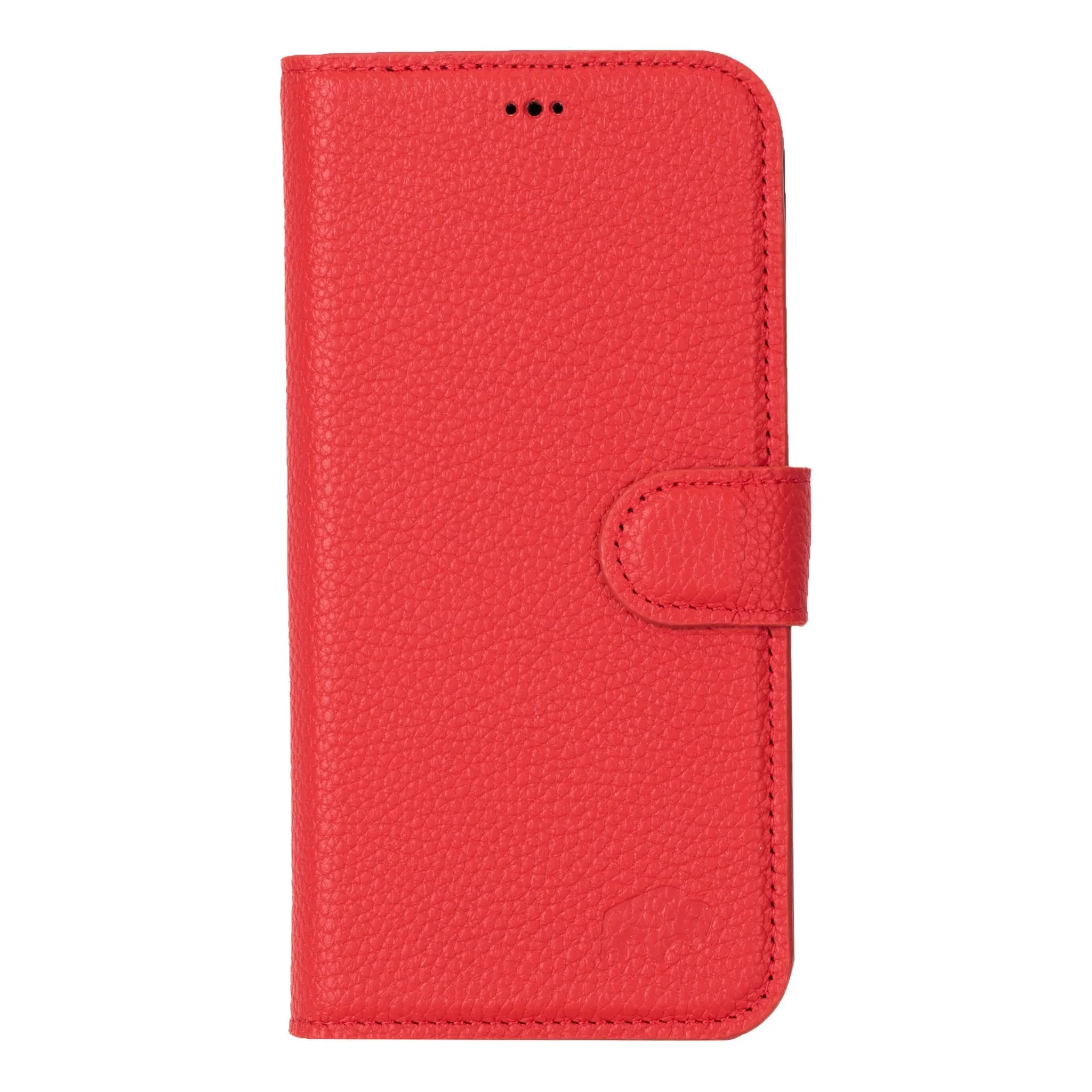 Carter iPhone 15 Pro Wallet Case, Pebble Red