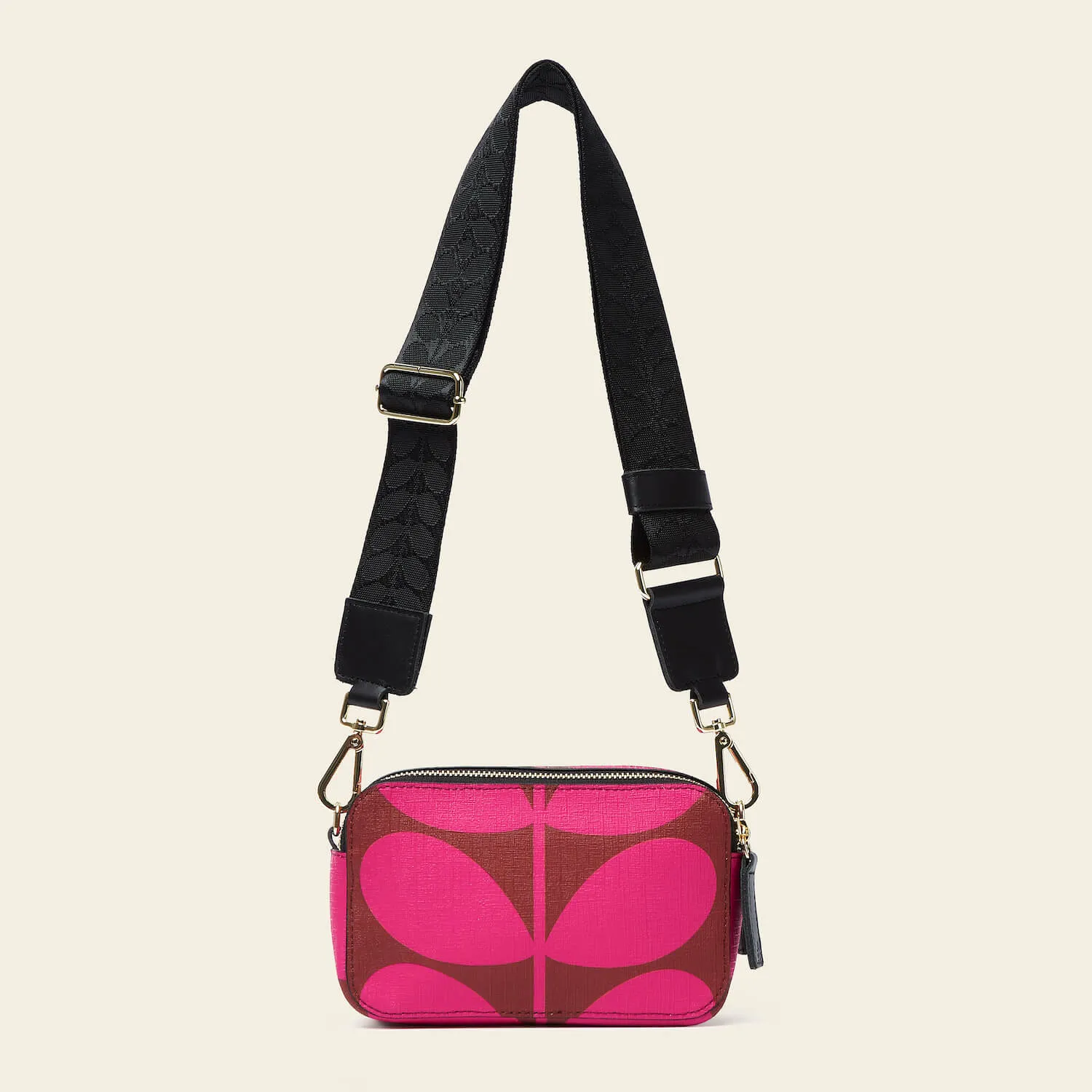 Duo Crossbody - Solid Stem Cerise