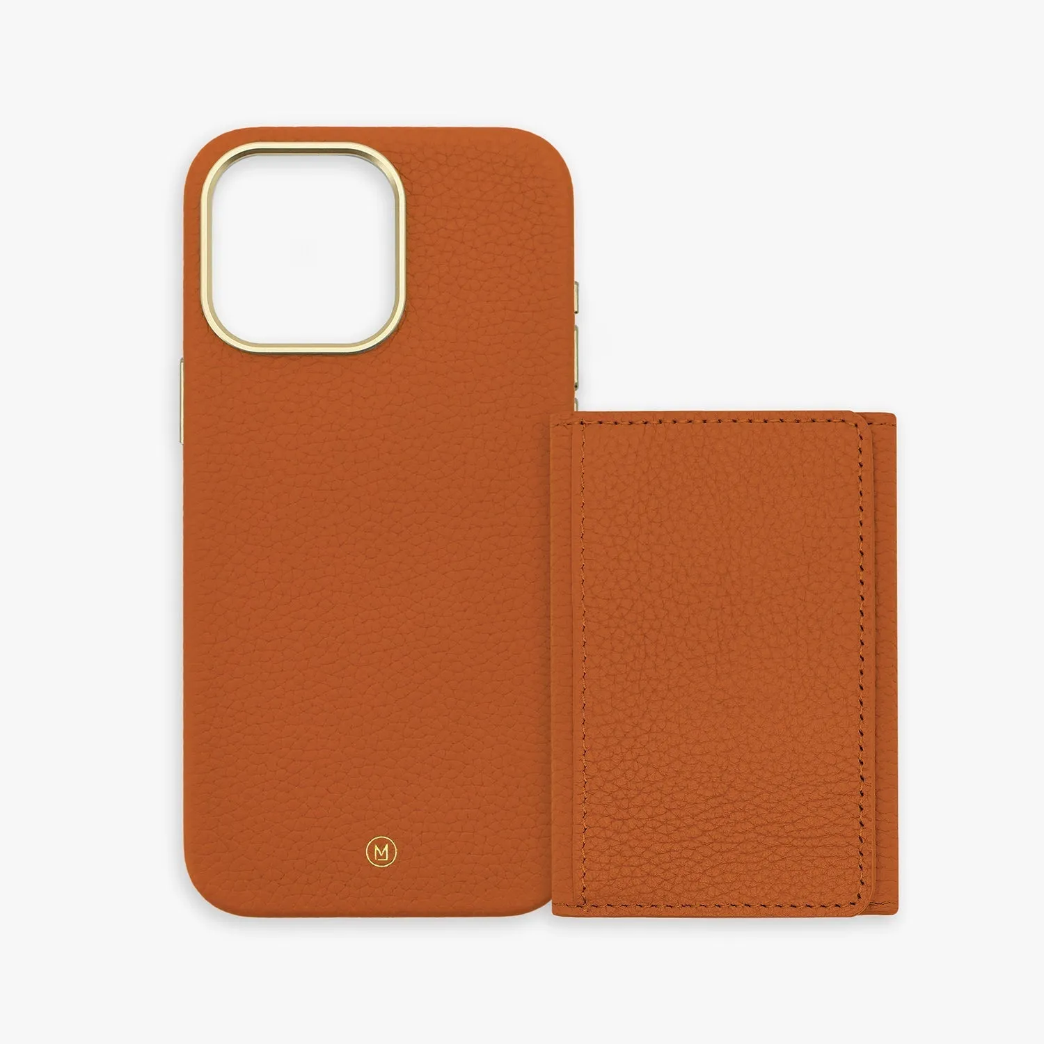 iPhone 14 Pro Max Leather Case with MagSafe Trifold Wallet Set