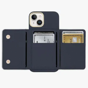 iPhone 16 Plus Leather Case with MagSafe Trifold Wallet Set